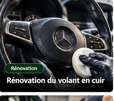 Rénovation du volant en cuir
